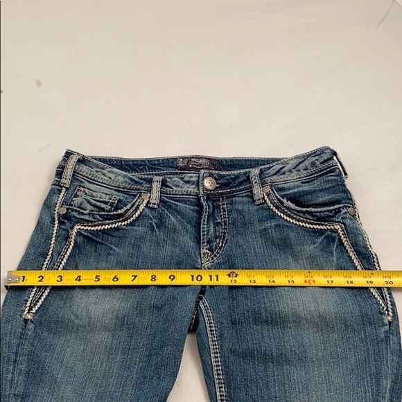 Silver Jeans Aiko Low Straight blue denim jeans 30 - Picture 9 of 14